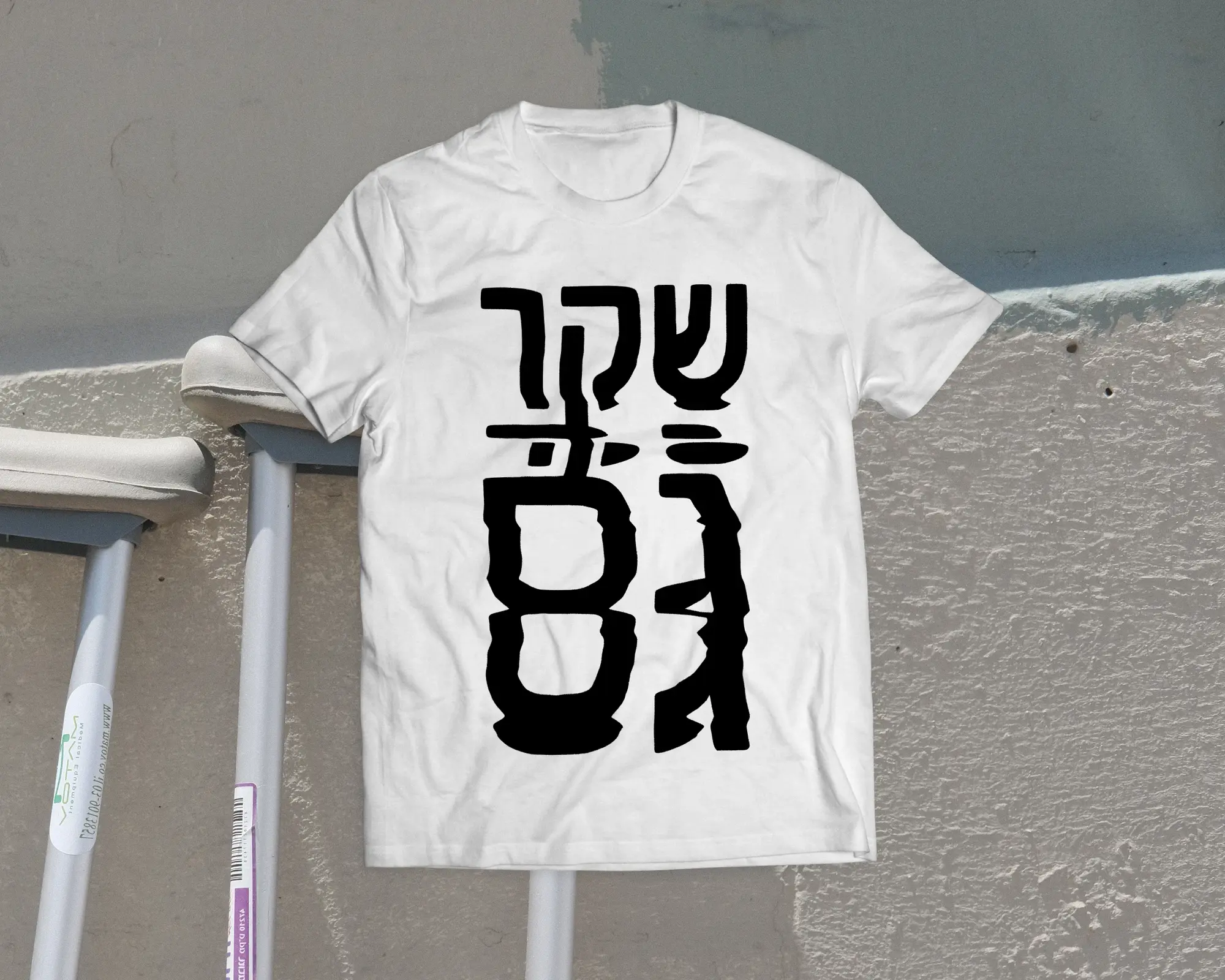 Blatant lies scan art on mock t-shirt