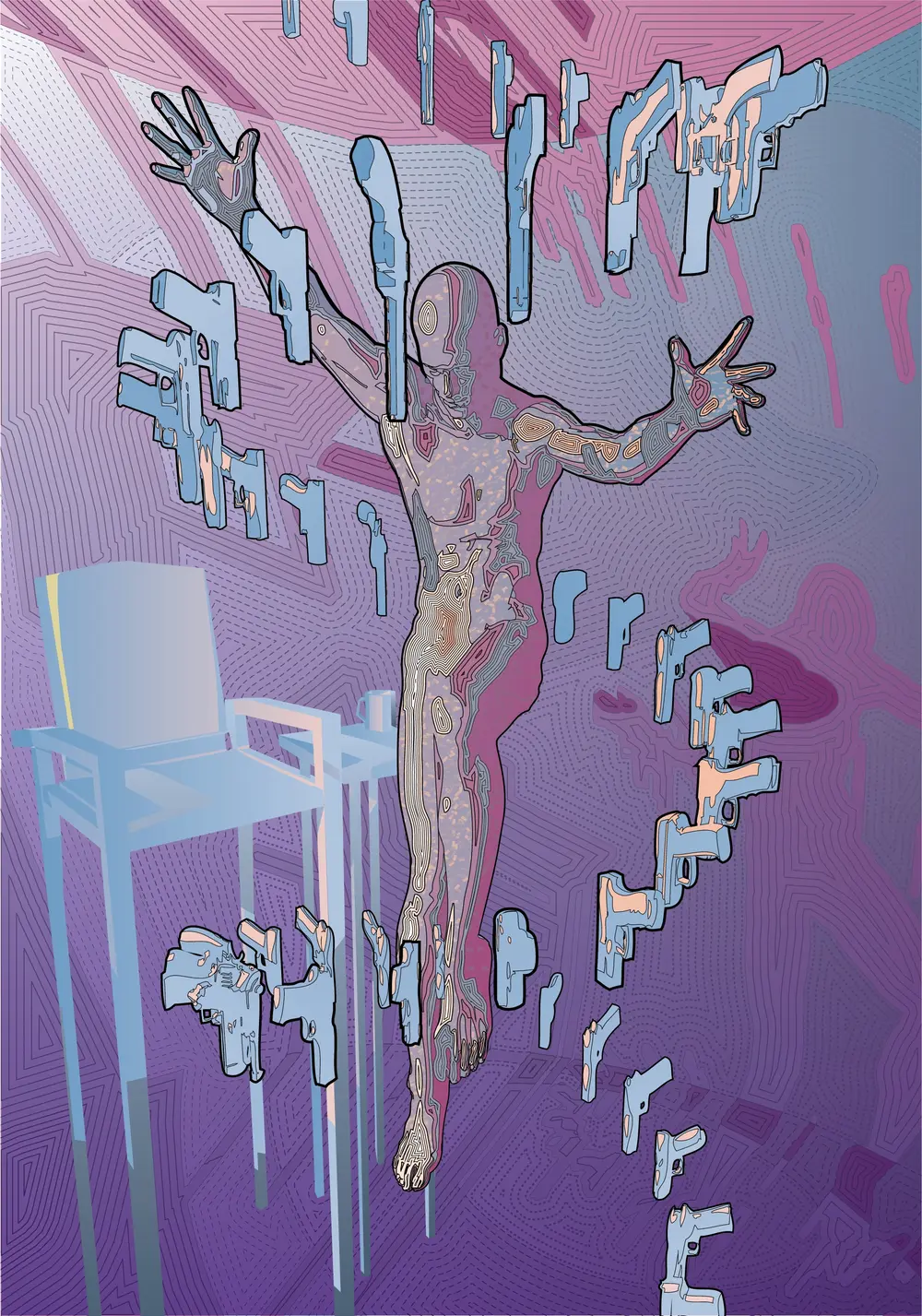 Homekiller hovering at his home